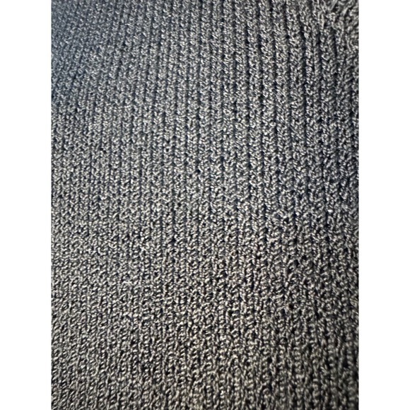 St. John Evening Basics Black Knit Dress Rhinestone Buttons Size 10 - Picture 4 of 10